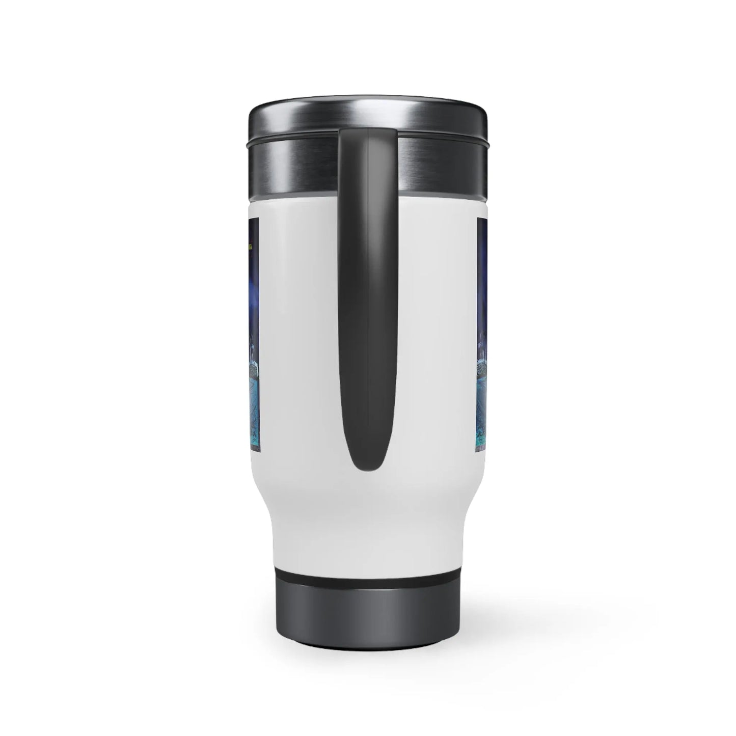 Reel SIm Stainless Steel Travel Mug with Handle, 14oz - Simply Saint Designz