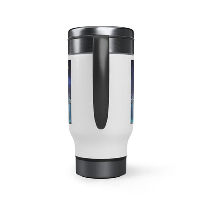 Reel SIm Stainless Steel Travel Mug with Handle, 14oz - Simply Saint Designz