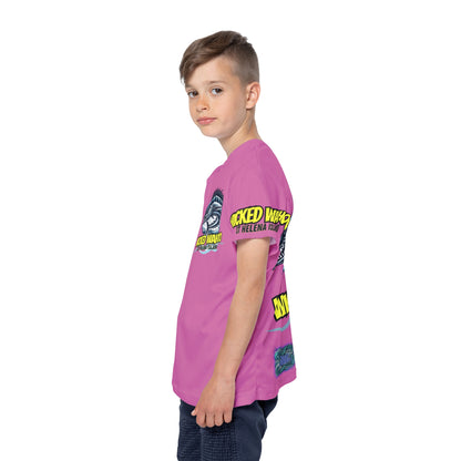 Kids Wicked Wahoo Sports Jersey - Red – product image 3