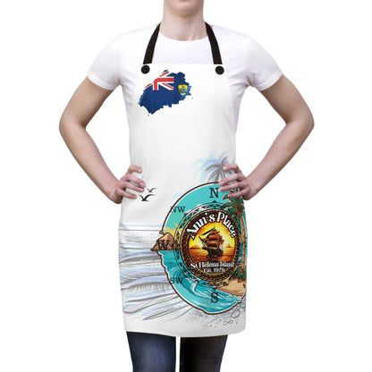 Anns Place Apron (White) - Simply Saint Designz