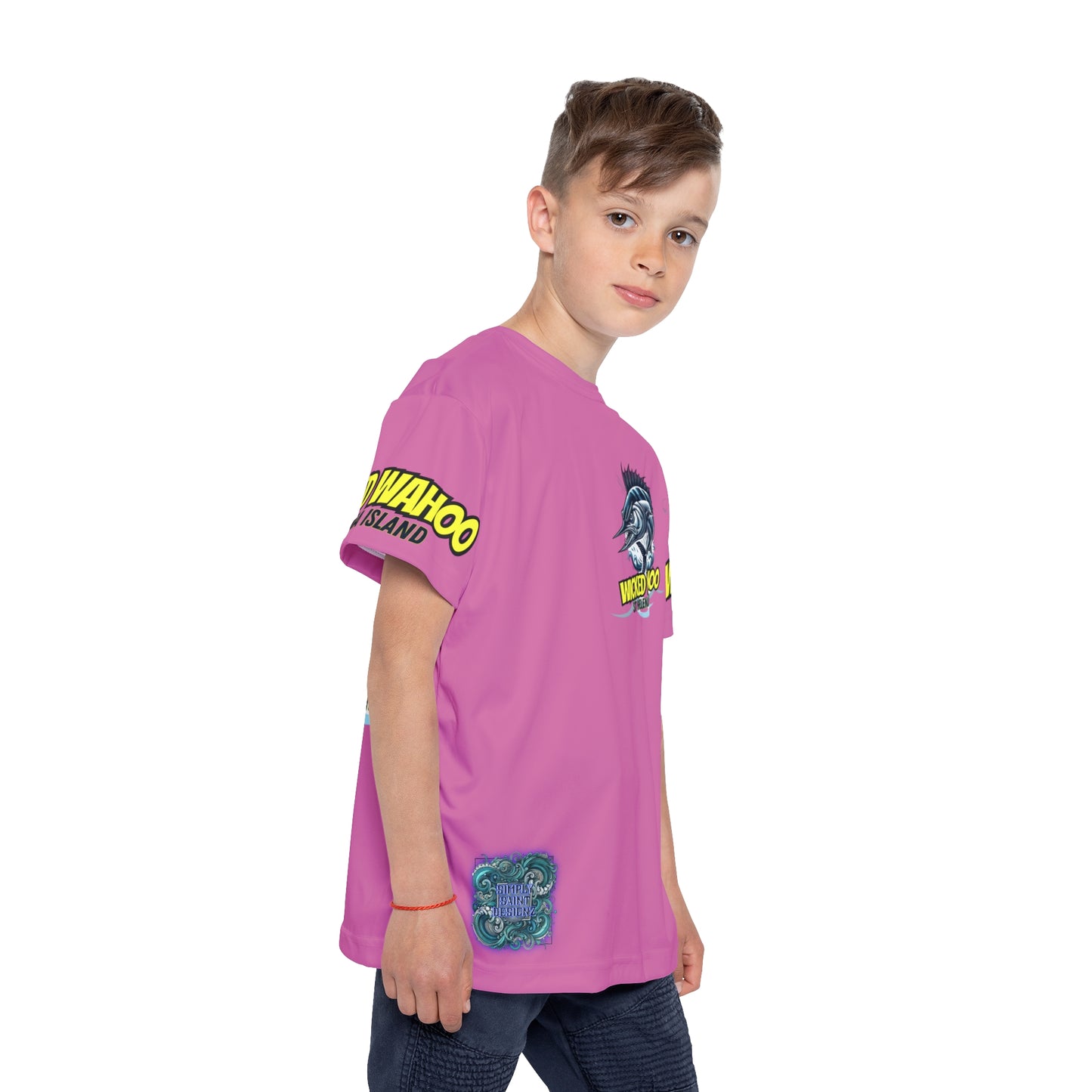 Kids Wicked Wahoo Sports Jersey - Red – product image 4