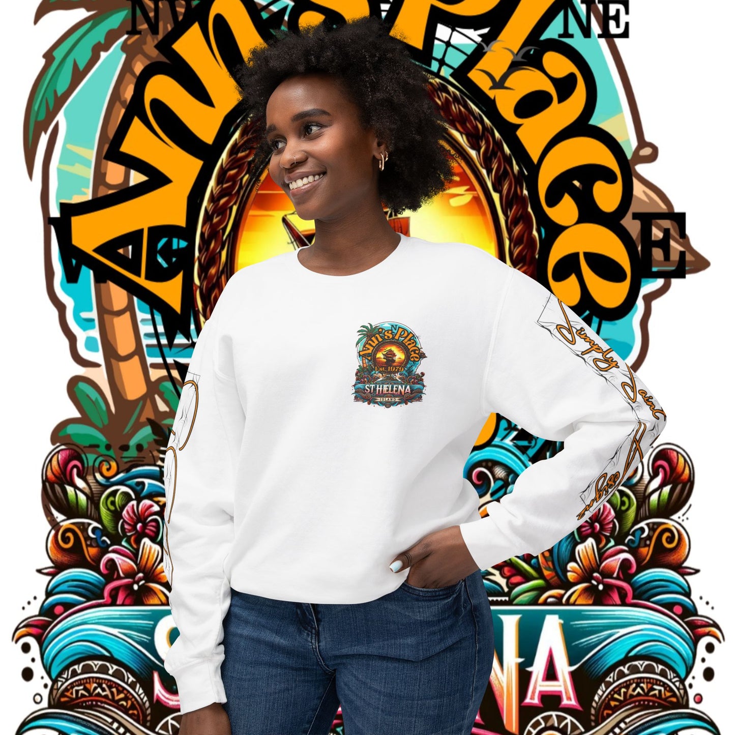 Ann's Place Unisex Lightweight Crewneck Sweatshirt – product image 19