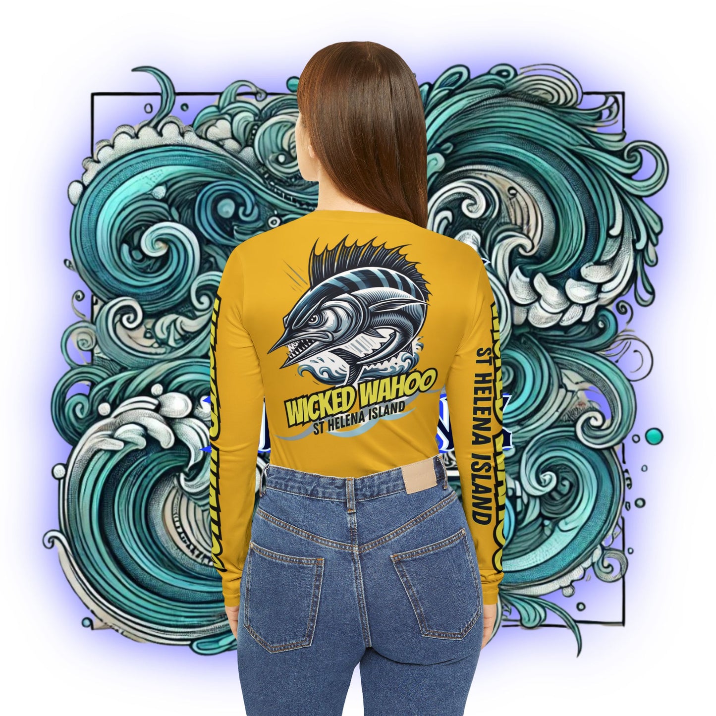 Women's Wahoo Performance V-Neck Long Sleeve – product image 2