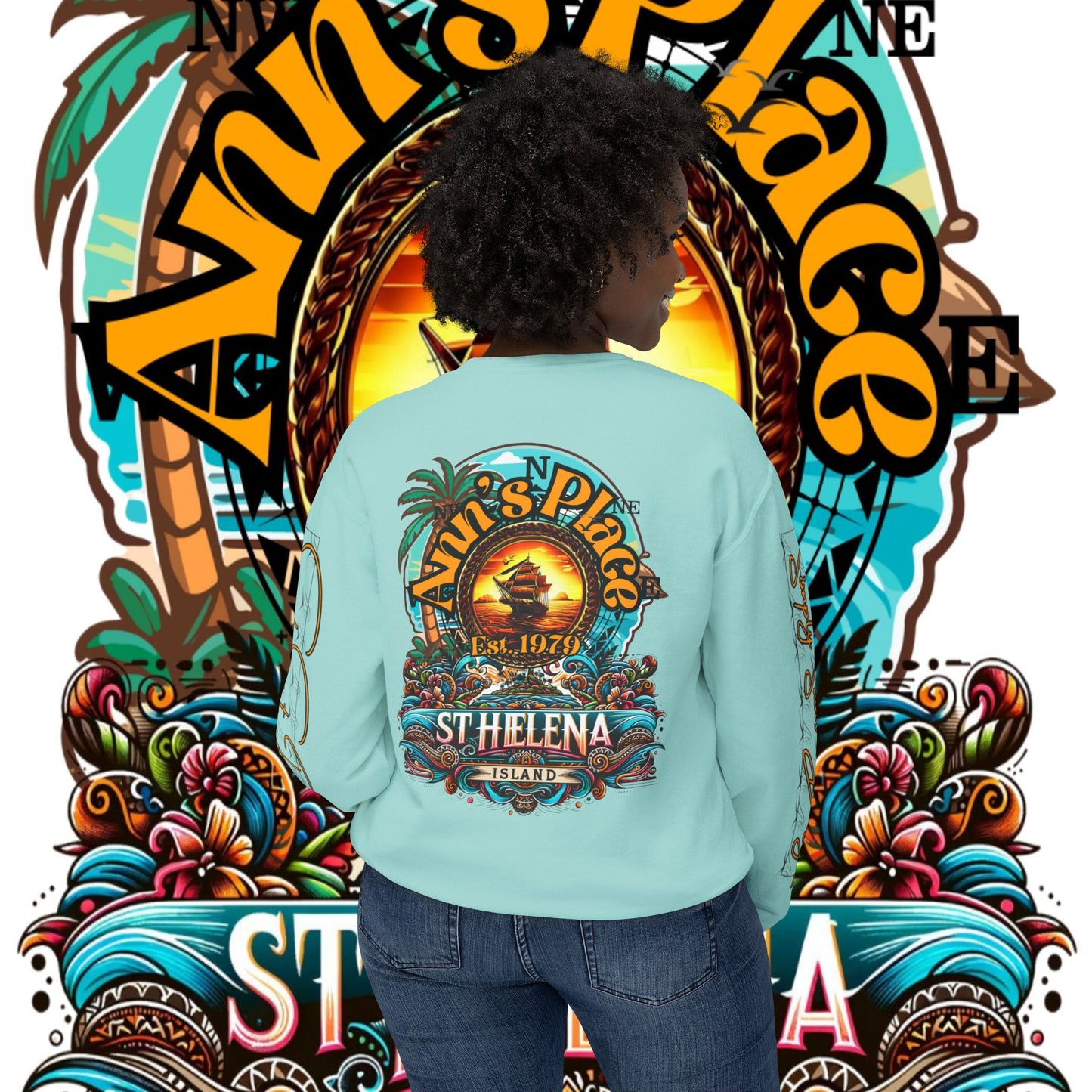 Ann's Place Unisex Lightweight Crewneck Sweatshirt – product image 14