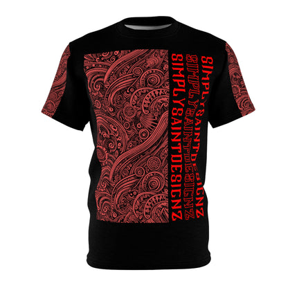 Saint Serenity: Tribal Elegance Collection Unisex Cut & Sew Tee (AOP) – product image 2