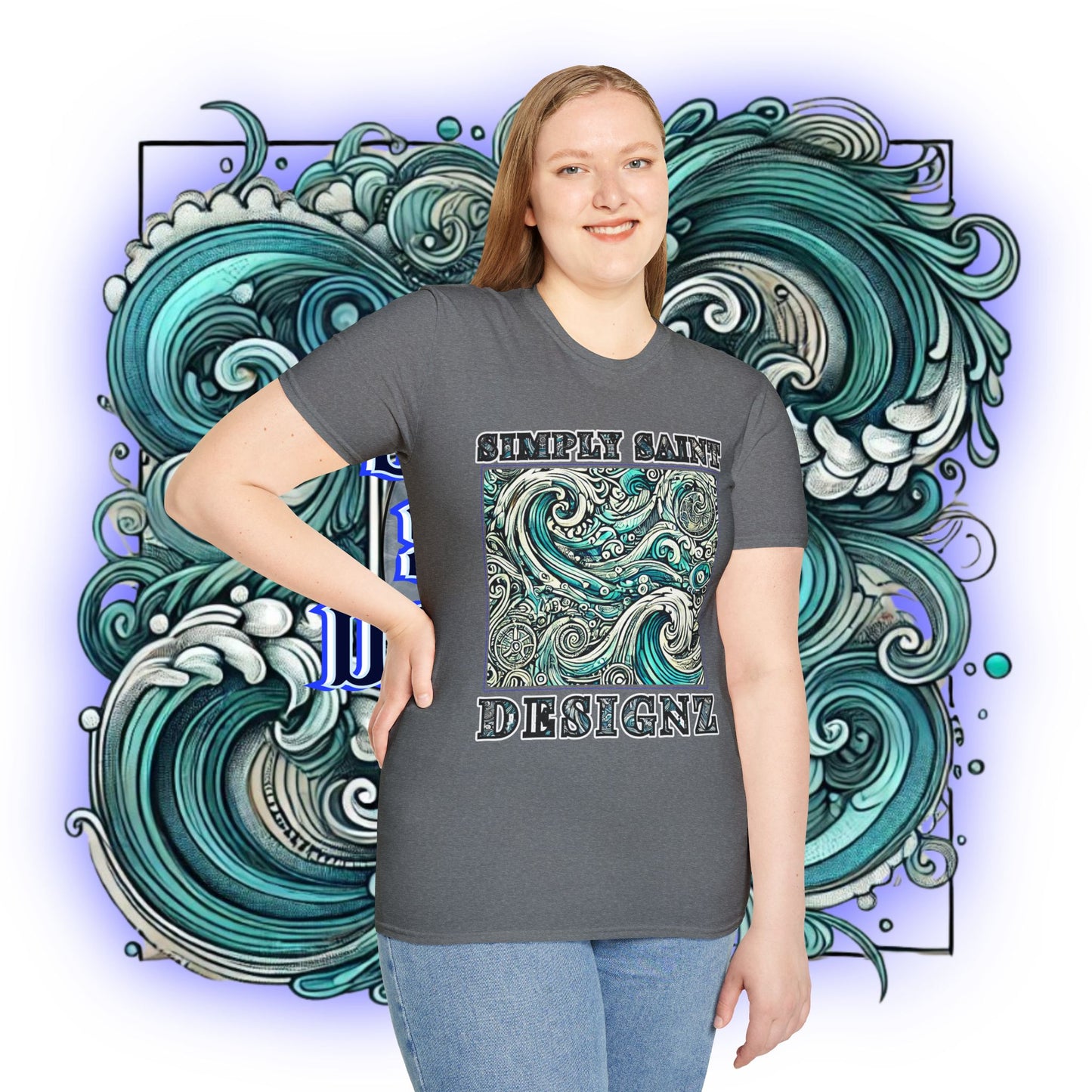 Tidal Harmony Tribal Elegance Tee