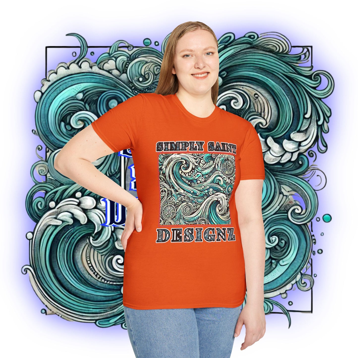 Tidal Harmony Tribal Elegance Tee