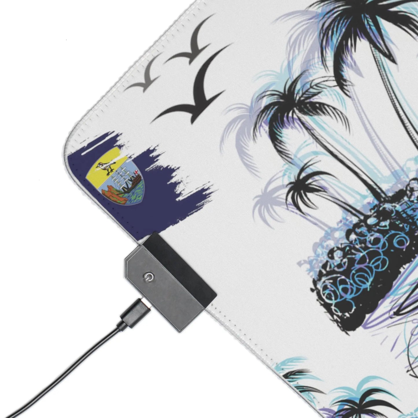Anns place st helena island LED Gaming Mouse Pad - Simply Saint Designz