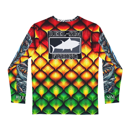 Reel Sim Long Sleeve Shirt - Rasta Scales AOP – product image 2