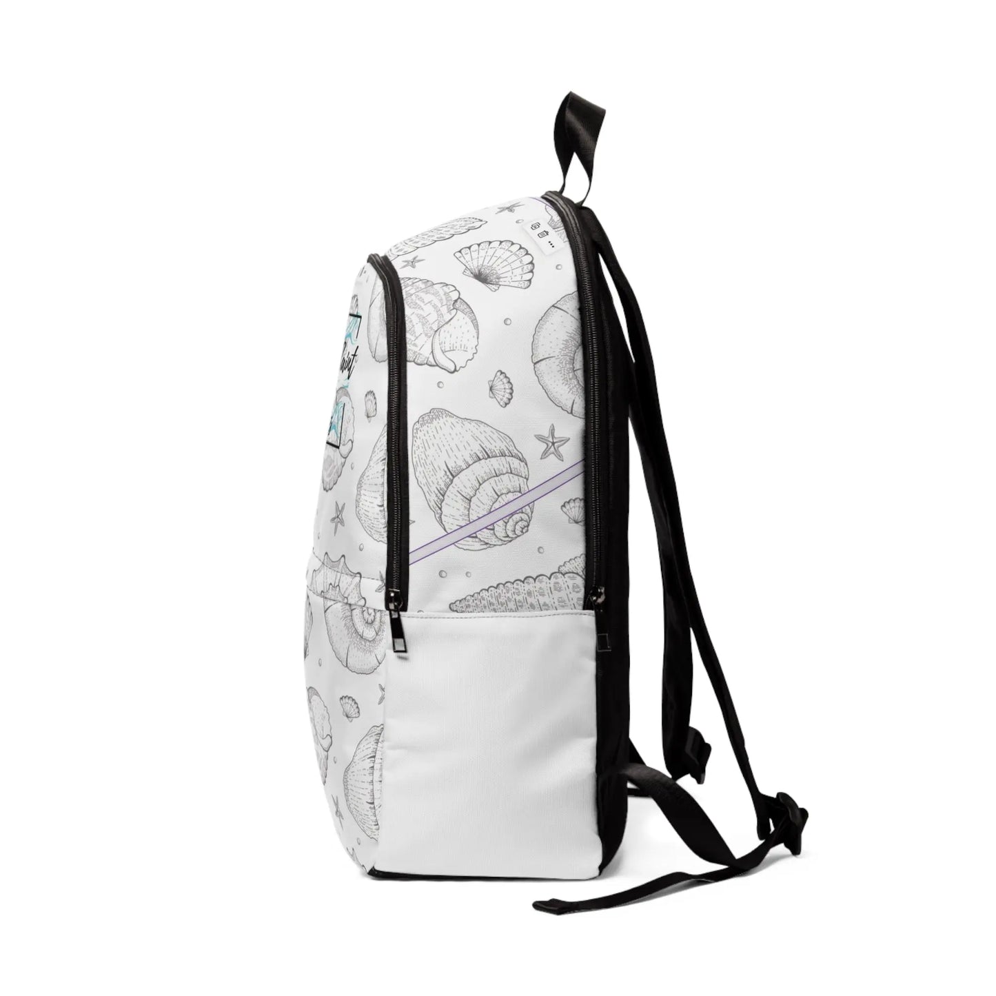 Sea Shells Unisex Fabric Backpack - Simply Saint Designz