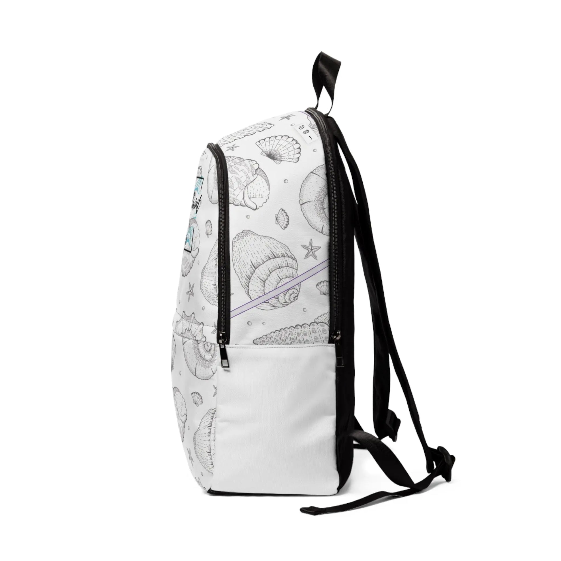 Sea Shells Unisex Fabric Backpack - Simply Saint Designz