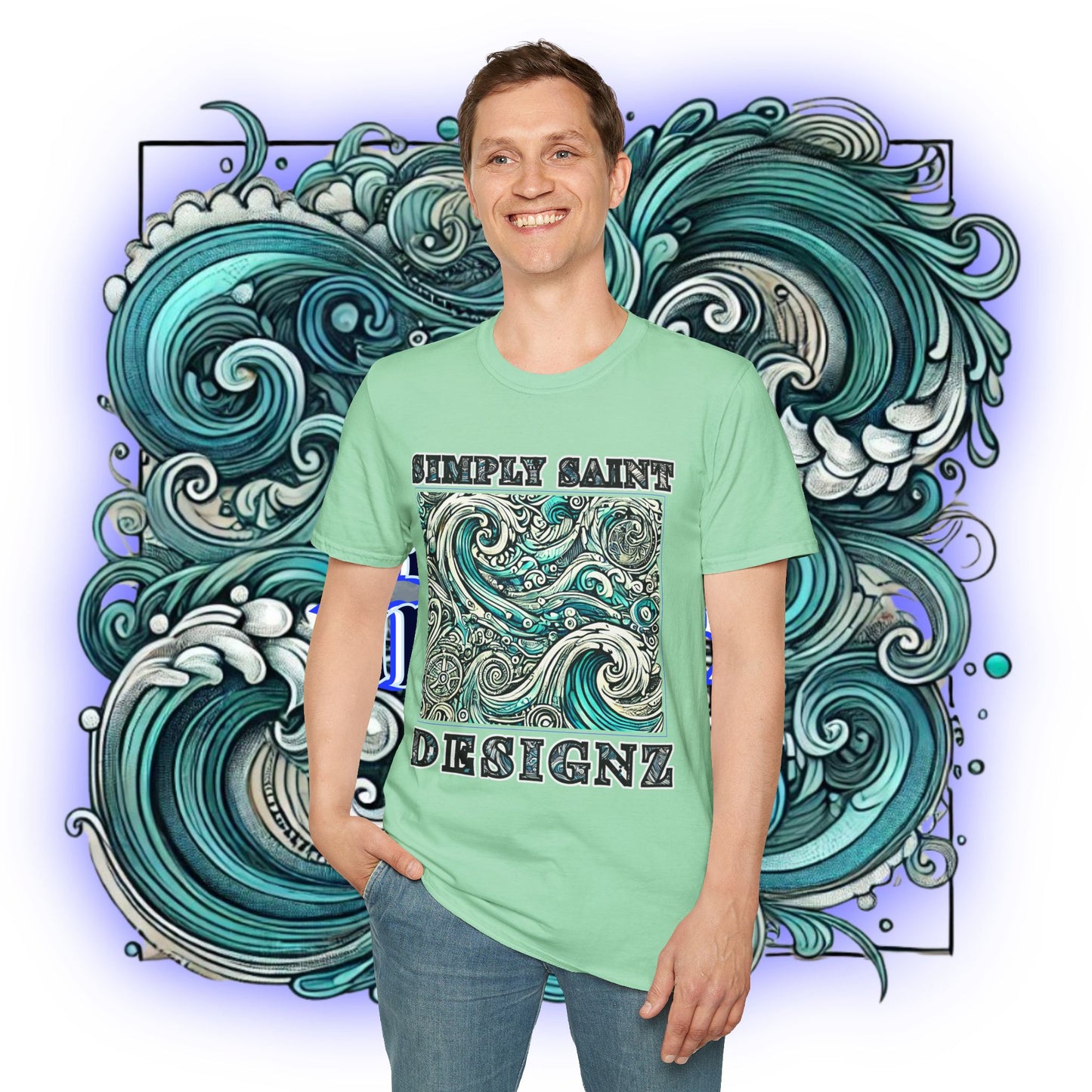 Tidal Harmony Tribal Elegance Tee