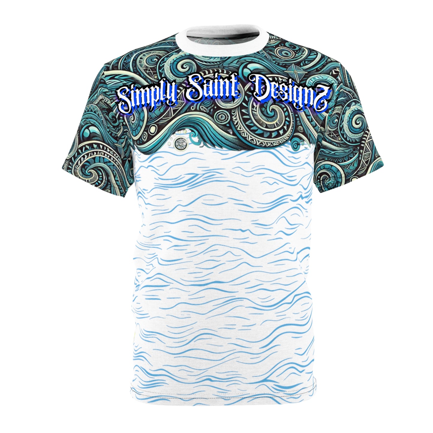 Tidal Harmony: Tribal Elegance Collection Tee