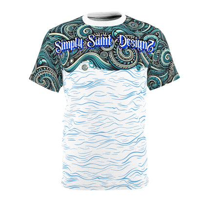 Tidal Harmony: Tribal Elegance Collection Tee