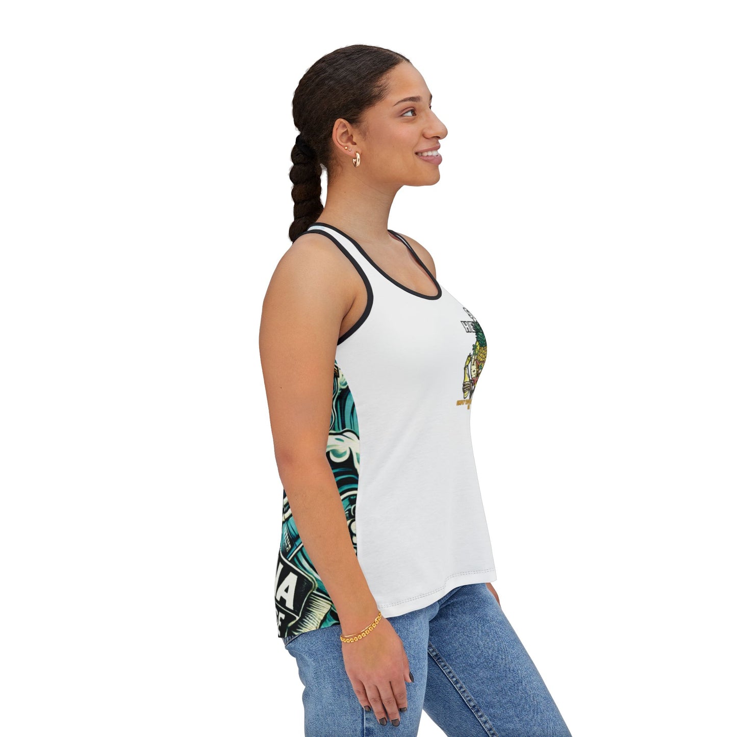Tropical Skull Women's Racerback Tank - AOP – product image 15