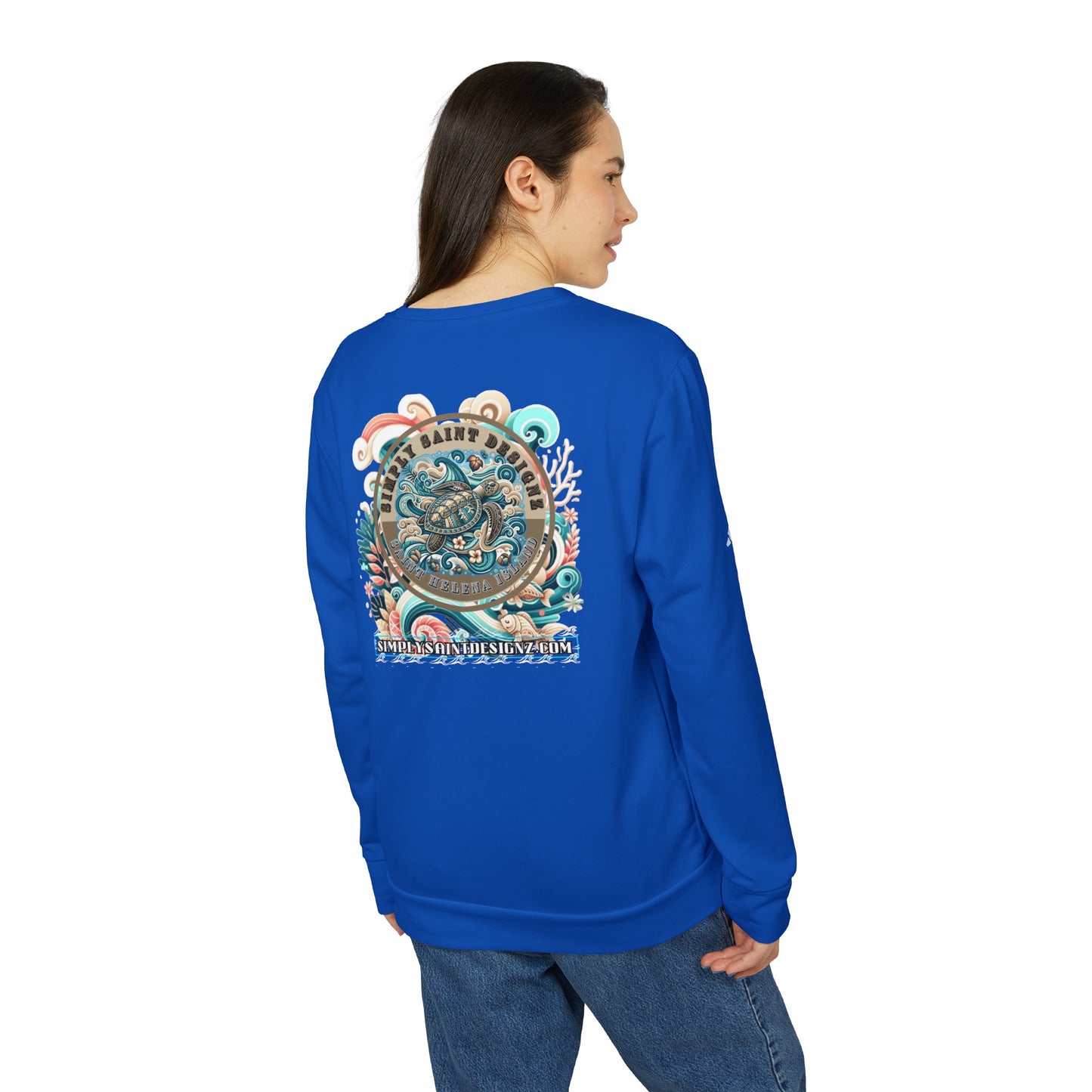 adidas® Unisex Fleece Crewneck Sweatshirt – Turtle Tribe Collection – product image 14
