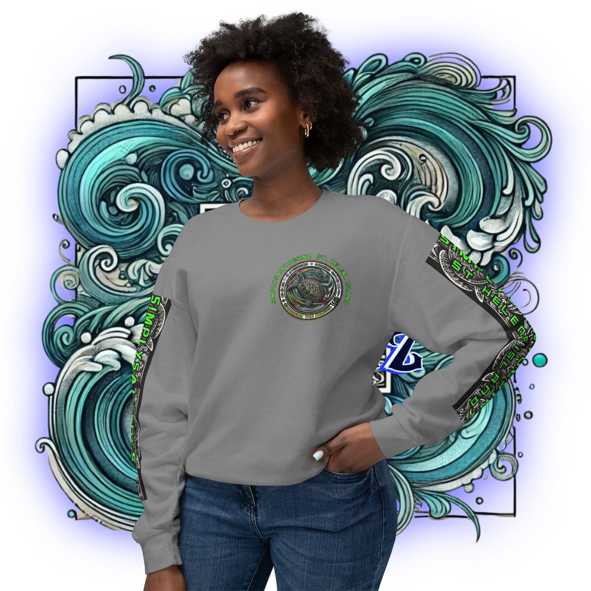 St. Helena Turtle Tribe Crewneck – product image 7