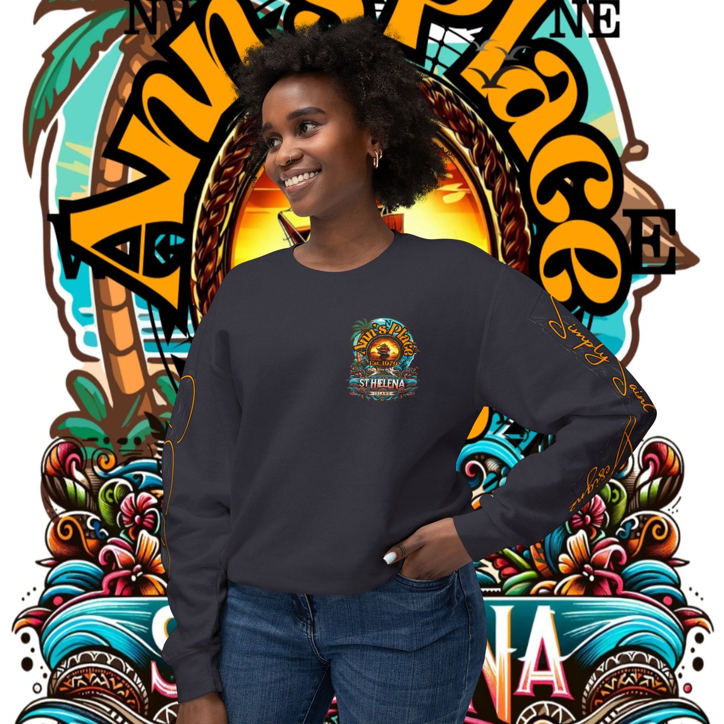 Ann's Place Unisex Lightweight Crewneck Sweatshirt – product image 10