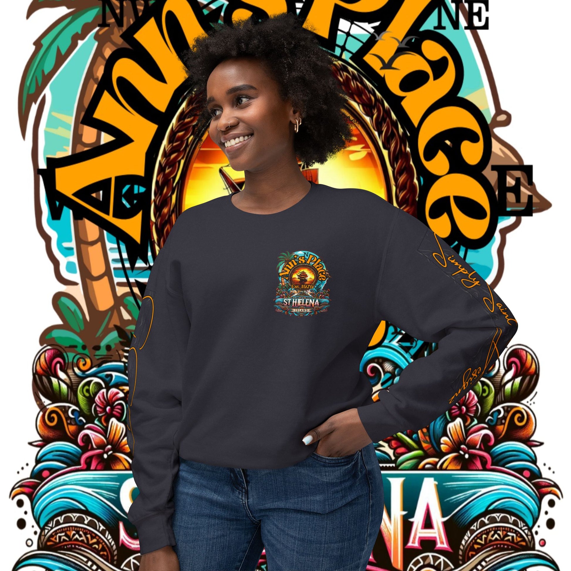 Ann's Place Unisex Lightweight Crewneck Sweatshirt – product image 10