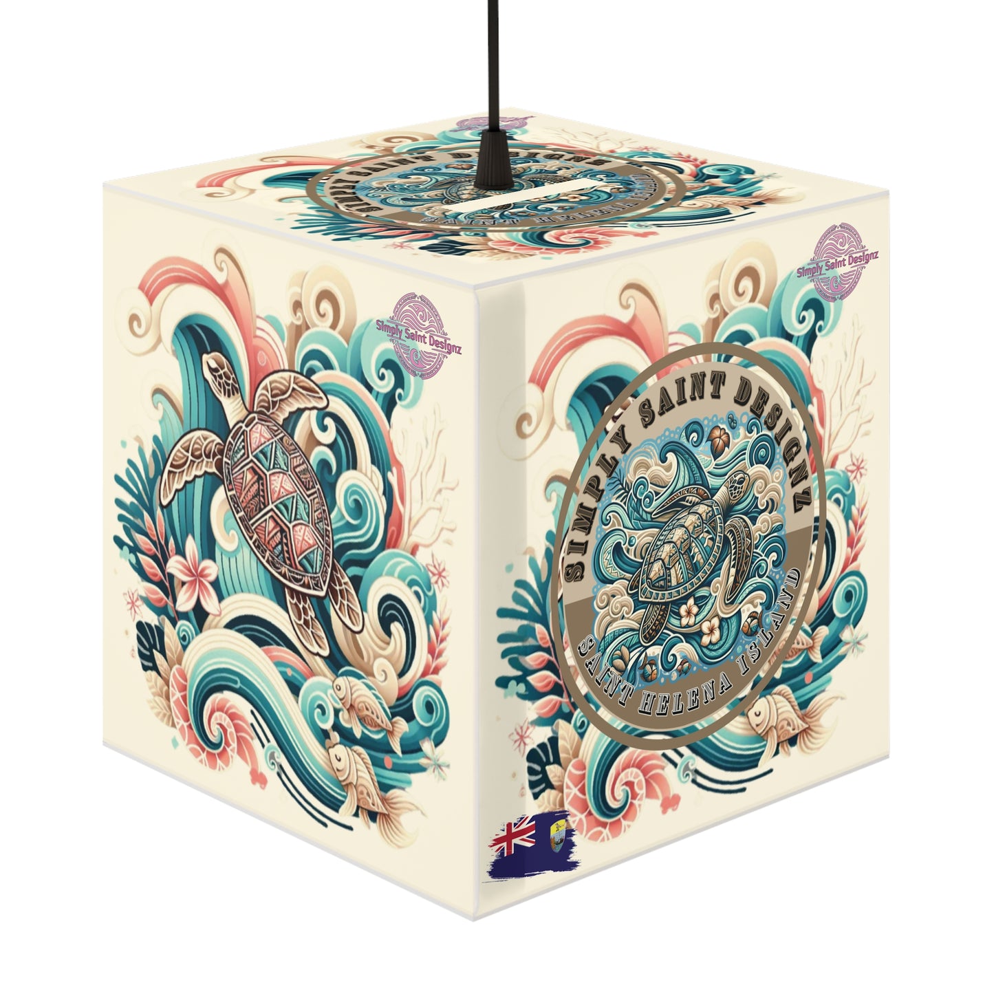 Turtle Tribe Light Cube Lamp