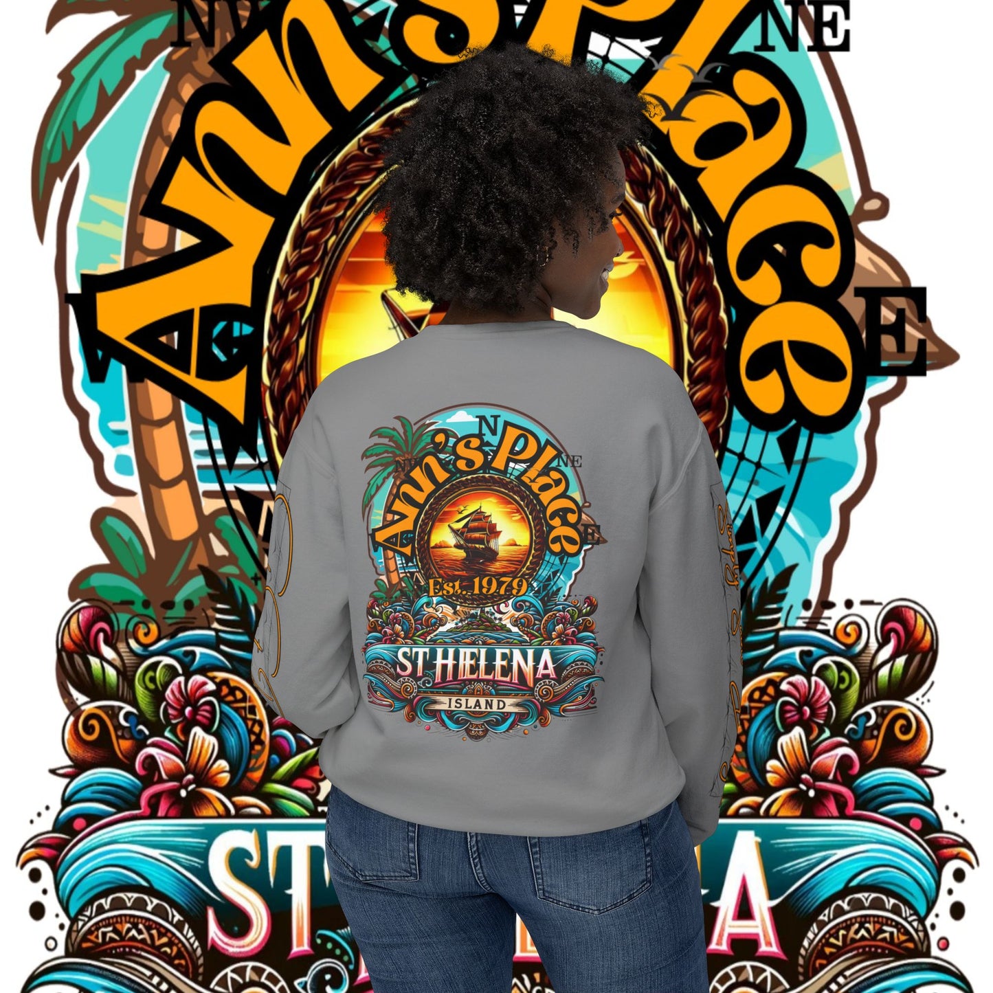 Ann's Place Unisex Lightweight Crewneck Sweatshirt – product image 17