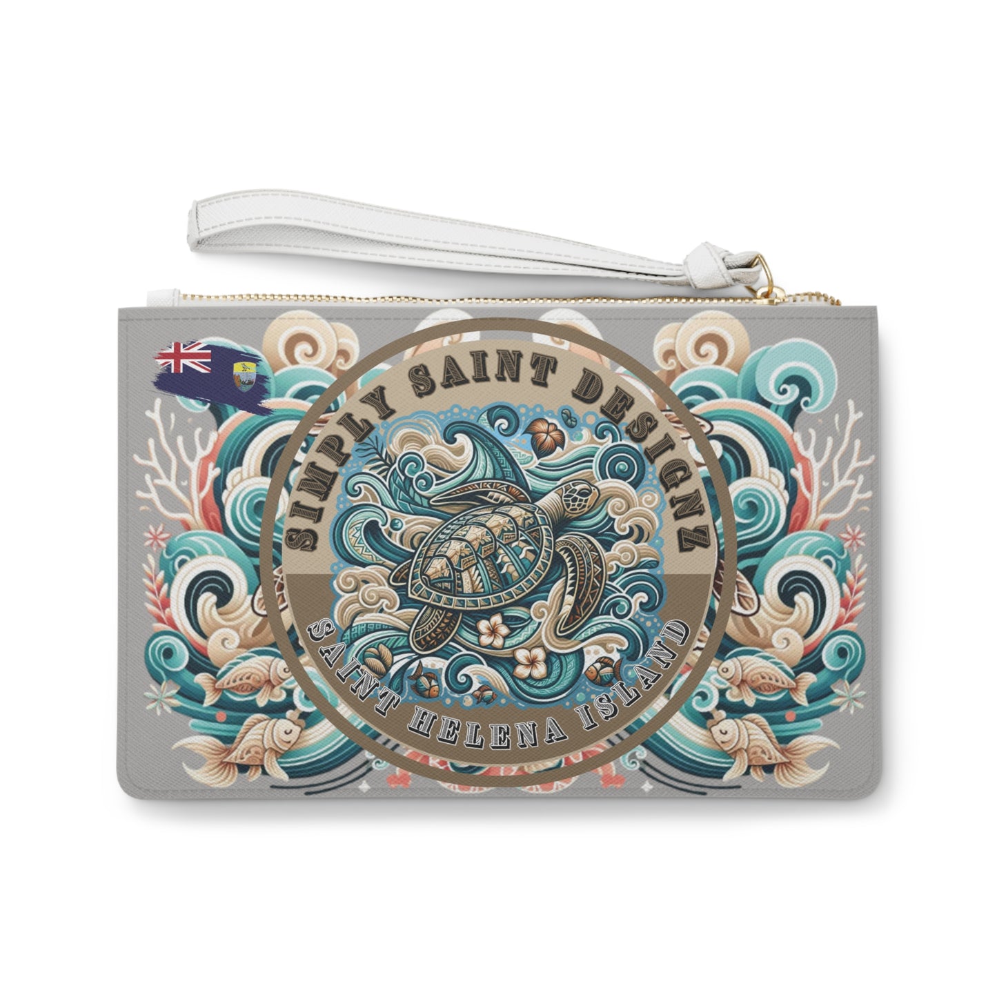 Simply Saint Designz Turtle Tribe Collection Clutch Bag – product image 2