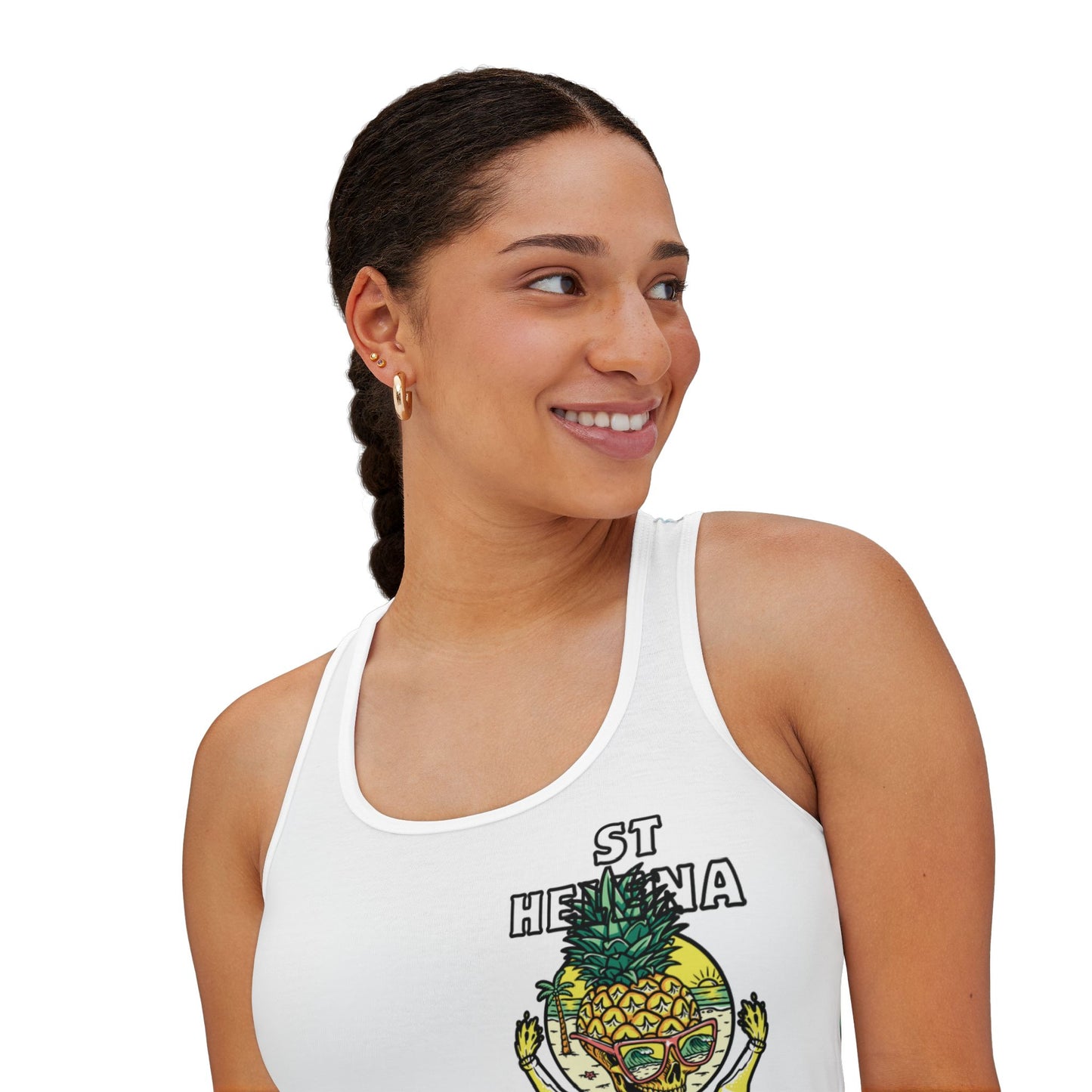 Tropical Skull Women's Racerback Tank - AOP – product image 9