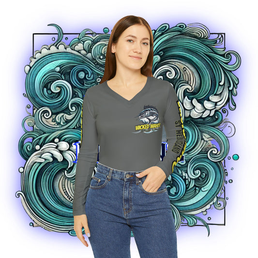 Women's Wahoo Performance V-Neck - Teal