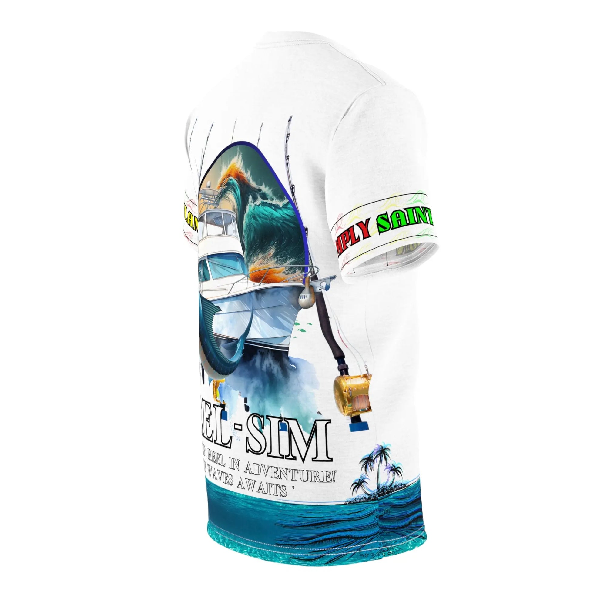 Unisex Cut & Sew Tee (AOP) - Simply Saint Designz
