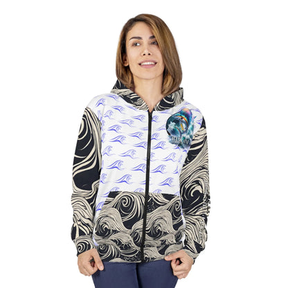 Reel Sim Unisex Zip Hoodie (white) - Simply Saint Designz